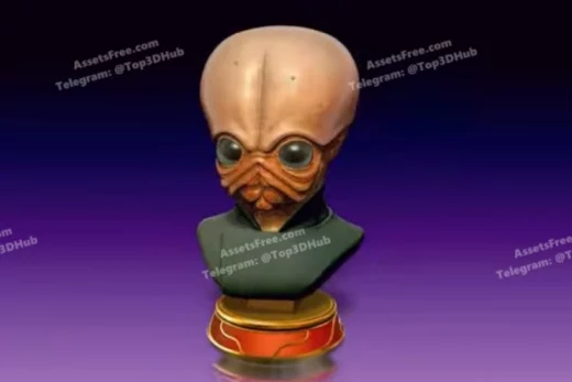 Hex3D FigrinBust 1 2 Color