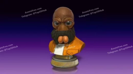 Hex3D PondaBaba 1 2 Bust Color