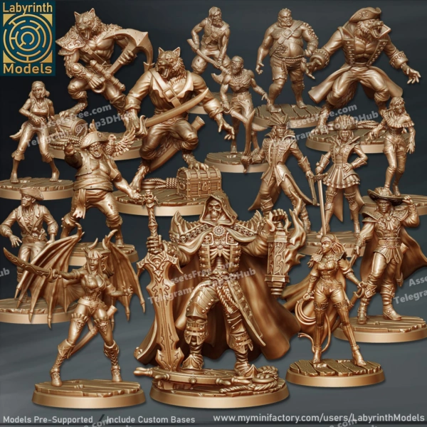 Labyrinth Models 2025 02 Charon's Corsairs Vol