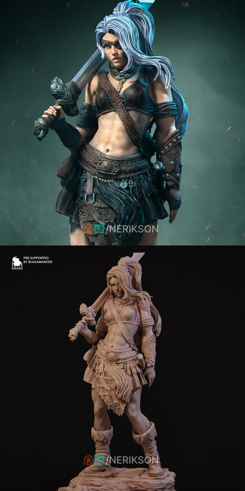 Lia The Barbarian Mercenary