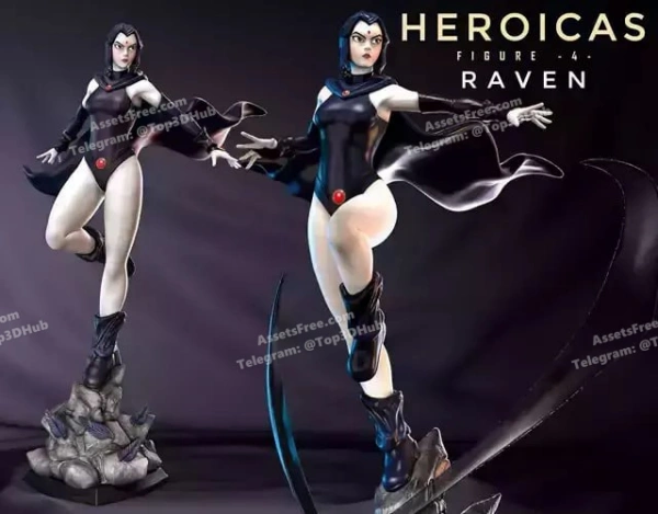 Luis3DArt Figure+4+ +Raven+ +STL