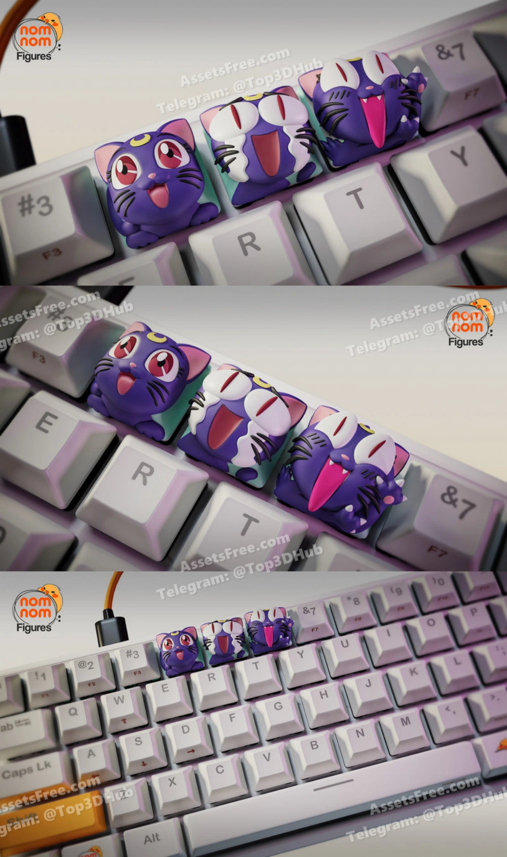 Luna – Sailor Moon – STL 3D Print Model | AssetsFree.com Luna Sailor Moon