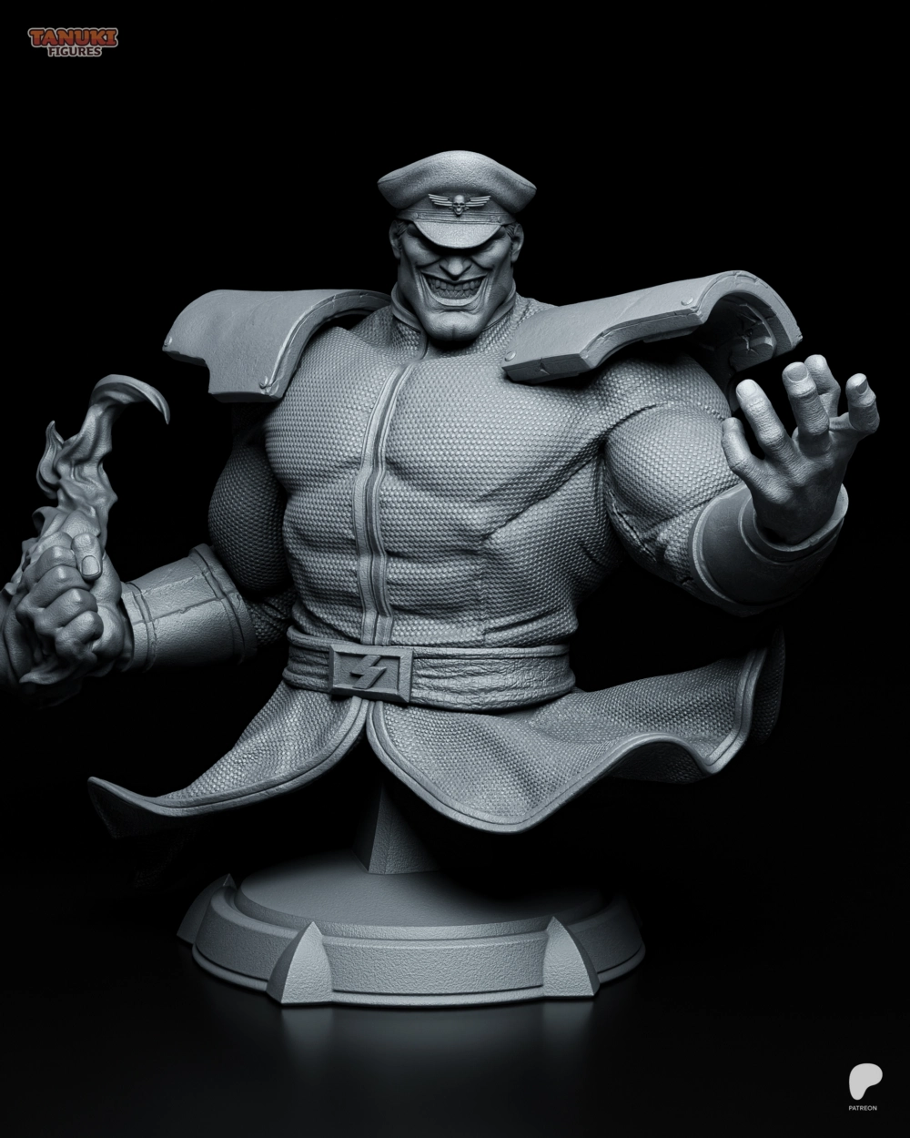 M.Bison_Bust_TanukiFigures – STL 3D Print Model | AssetsFree.com M.Bison Bust TanukiFigures