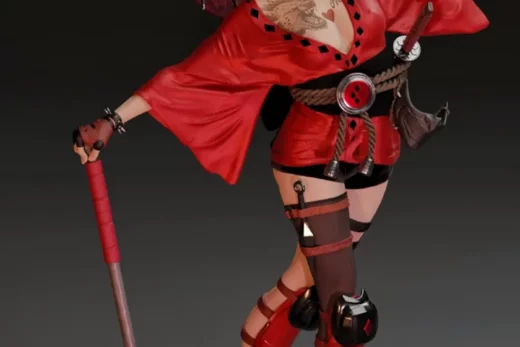 MCM3D 2025 01 Harley Quinn Geisha DC