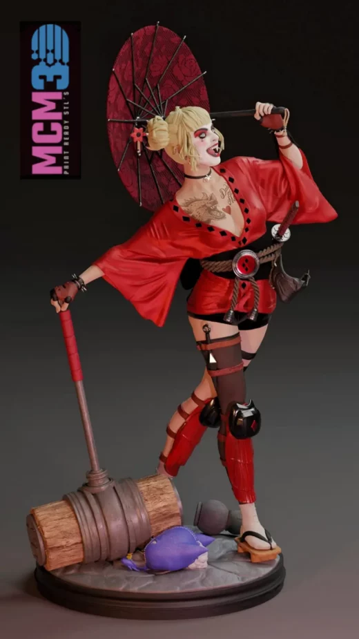 MCM3D 2025 01 Harley Quinn Geisha DC