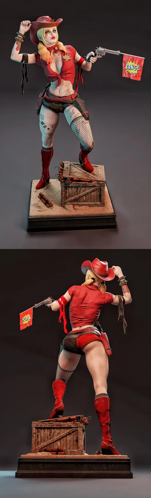 MCM3D 2025 03 Harley Quinn Cowgirl DC