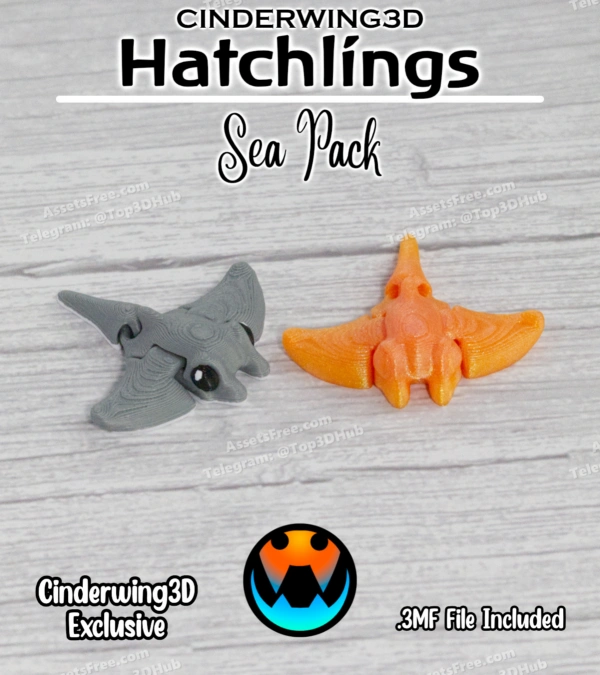 Manta+Ray+-+Cinder+Hatchling – STL 3D Print Model | AssetsFree.com Manta+Ray+ +Cinder+Hatchling