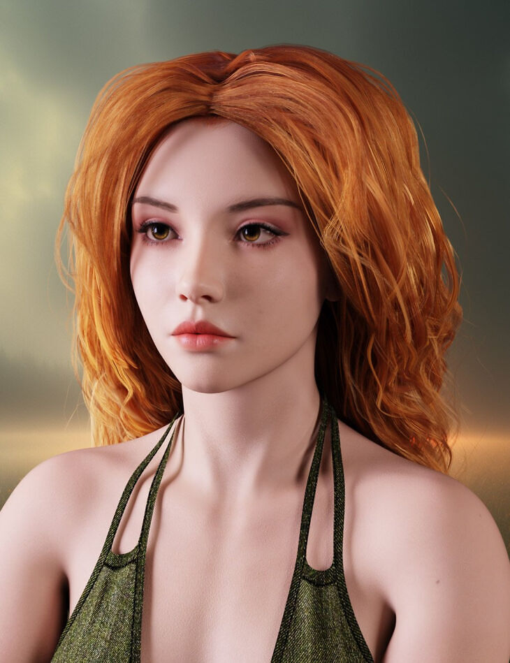 Marianna Hair For Genesis 9 and 8 Females