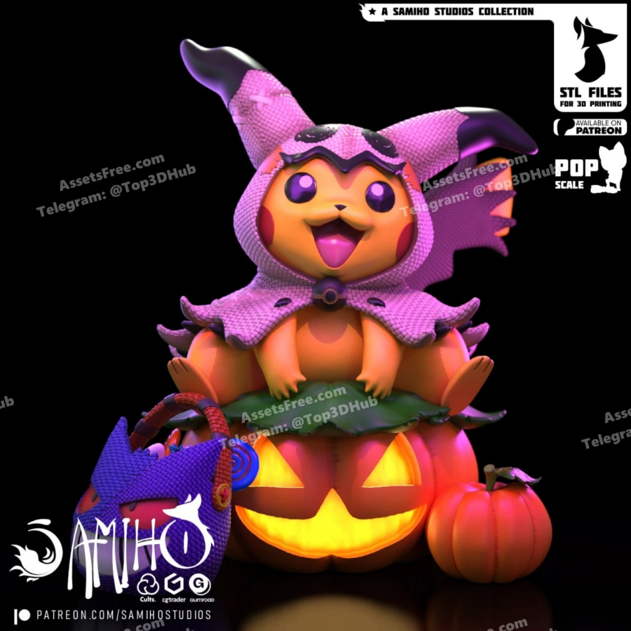 Mimikyu Pikachu – Samiho Studios – STL 3D Print Model | AssetsFree.com Mimikyu Pikachu Samiho Studios