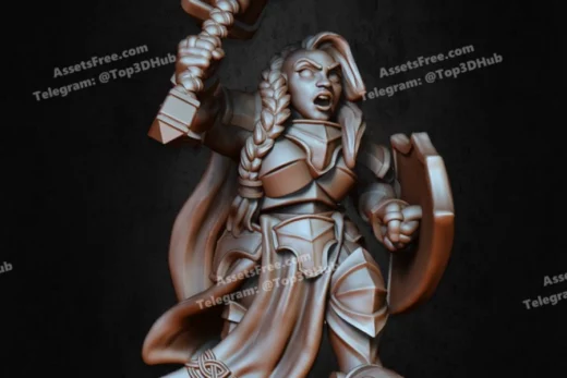 Miniatures Of Madness Hold my Dwarf Bryna The Indomitable