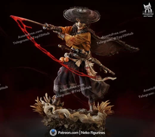 Neko Figurines Atsu (Ghost Of Yotei)