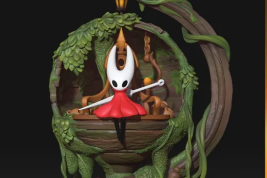Nomnom Figures Hornet from Hollow Knight