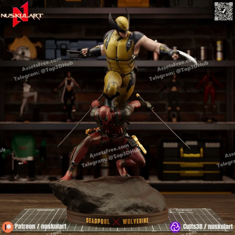 Nuskul Art Deadpool and Wolverine