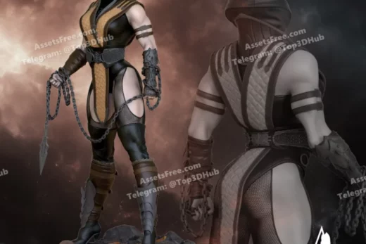 OXO3D Figures Fem Scorpion