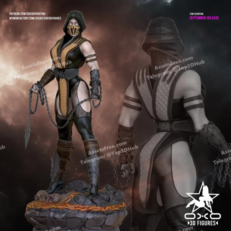 OXO3D Figures Fem Scorpion