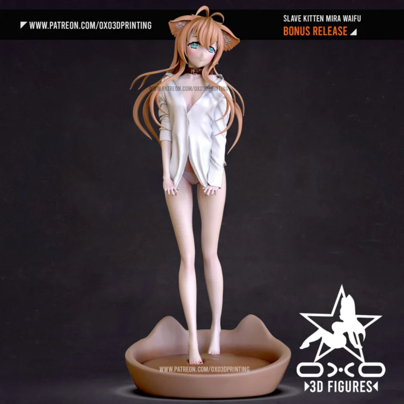 OXO3D Figures – Slave Kitten Mira – STL 3D Print Model | AssetsFree.com OXO3D Figures – Slave Kitten Mira