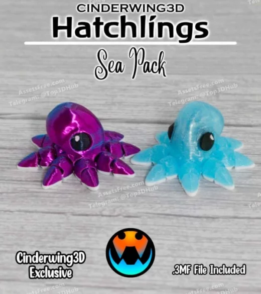 Octopus+ +Cinder+Hatchling