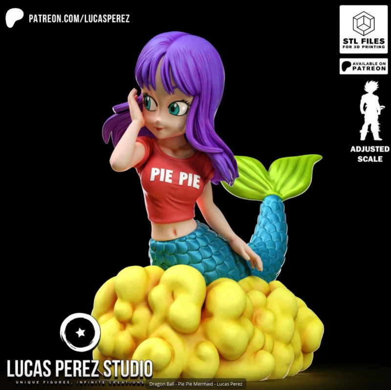 PIE PIE MERMAID CHIBI (Dragon Ball) Lucas Perez
