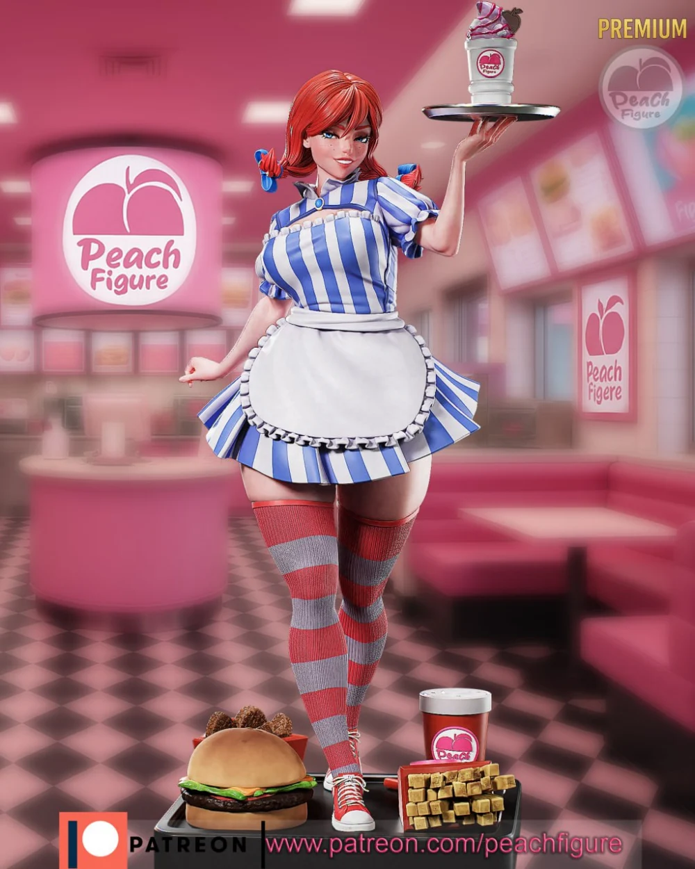 Peach Figure – Wendy – STL 3D Print Model | AssetsFree.com Peach Figure Wendy