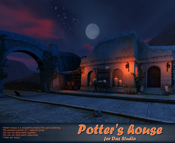 Potter’s house for Daz Studio