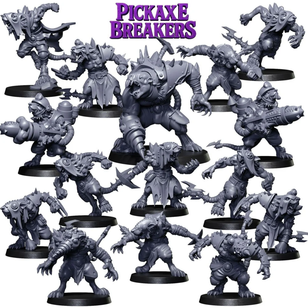 Punga_Miniatures_Pickaxe_Breakers_Fantasy_Football – STL 3D Print Model | AssetsFree.com Punga Miniatures Pickaxe Breakers Fantasy Football