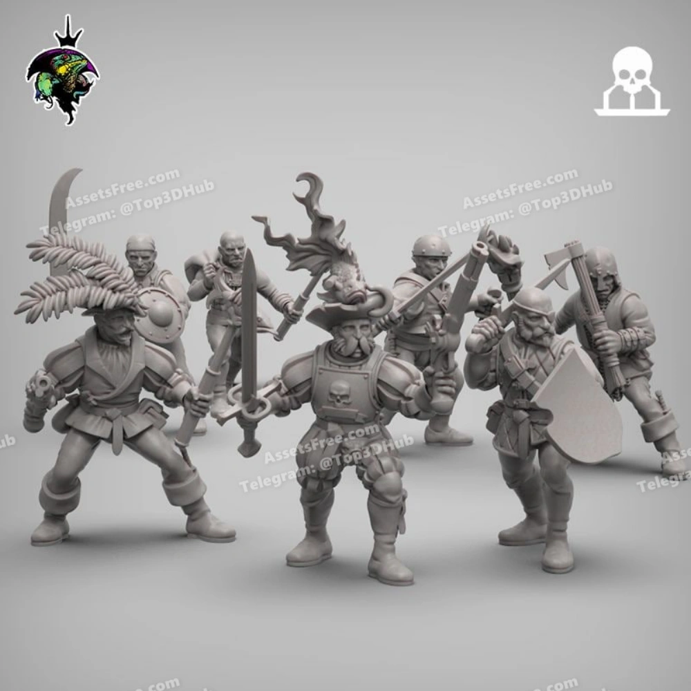 Reptilian_Overlords_Mercenaries_and_Militia_Expansion – STL 3D Print Model | AssetsFree.com Reptilian Overlords Mercenaries and Militia Expansion