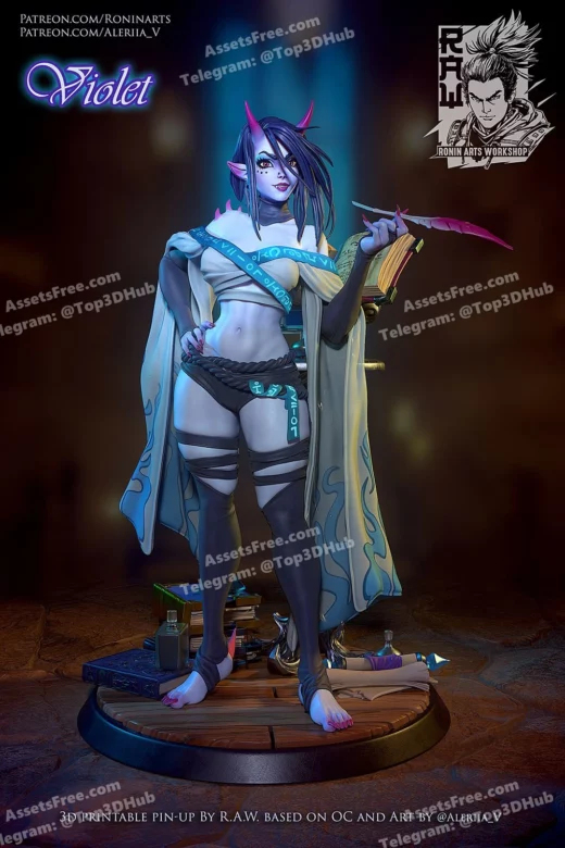 Ronin Art Workshop Violet (Pose 2)