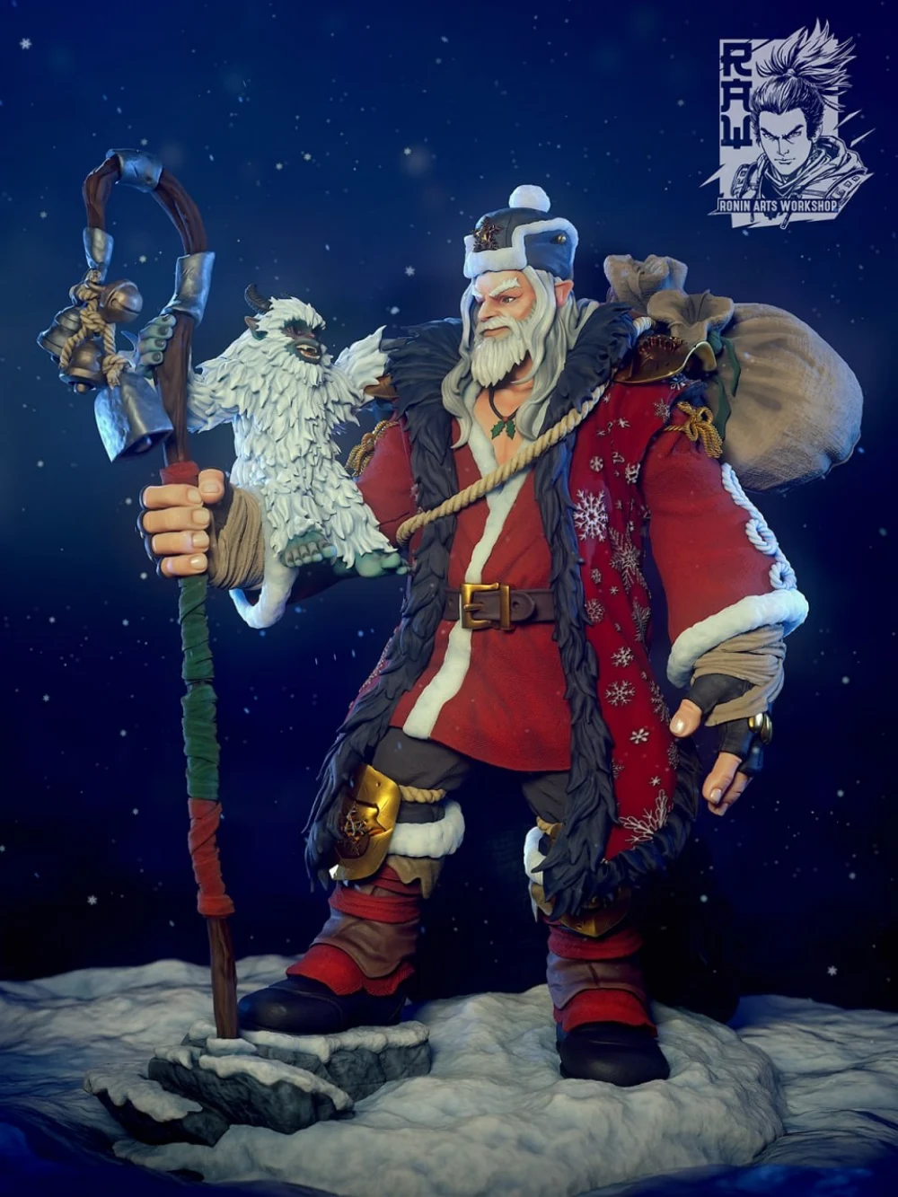 Ronin Arts Workshop Moroz The Frost Giant Father Christmas Figure