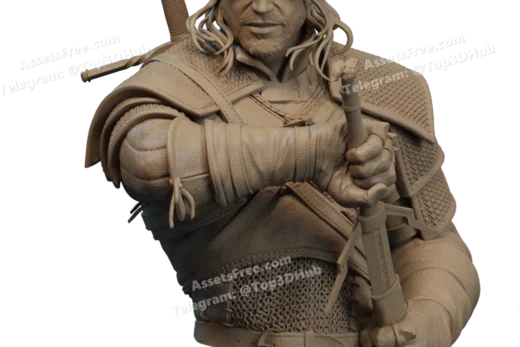 STL Geralt Bust