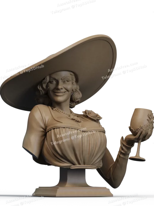 STL Lady Dimitrescu Bust