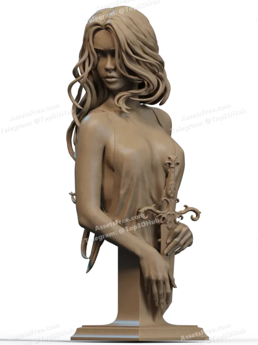 STL Lady of the lake Bust