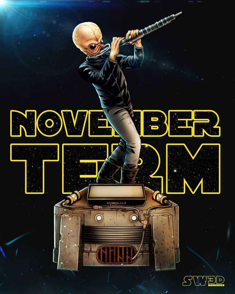 SW3D Moss Eisley Cantina Band Sculpture