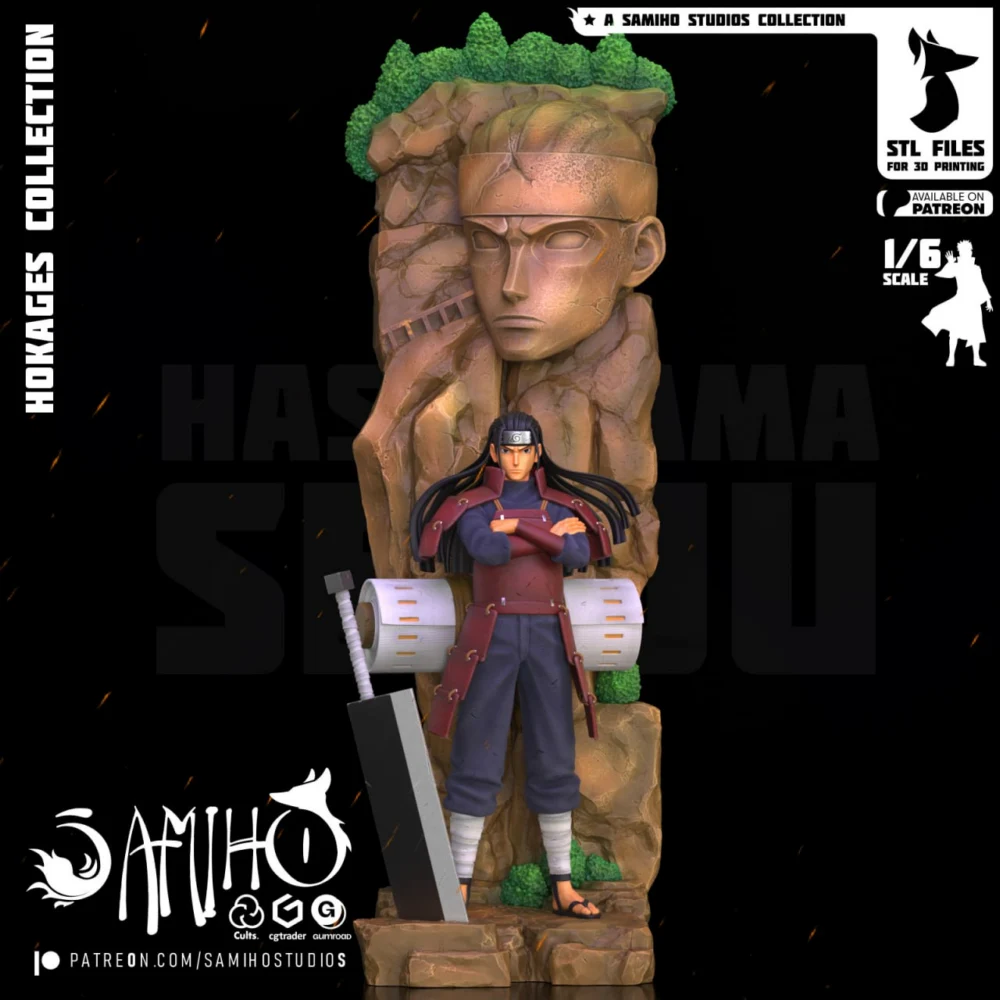 Samiho Studios 2025-05 Senju Hashirama – STL 3D Print Model | AssetsFree.com Samiho Studios 2025 05 Senju Hashirama
