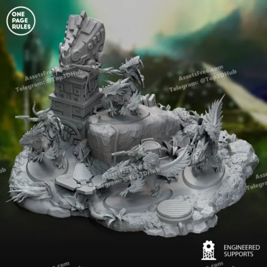 Saurian Starhost Deinonychus Diorama (04.08.24)