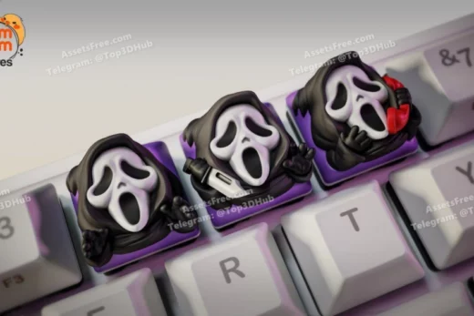 Scream Keycaps