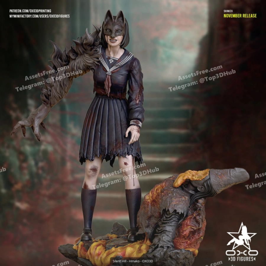 Shimizu – OXO3D Figures – STL 3D Print Model | AssetsFree.com Shimizu OXO3D Figures