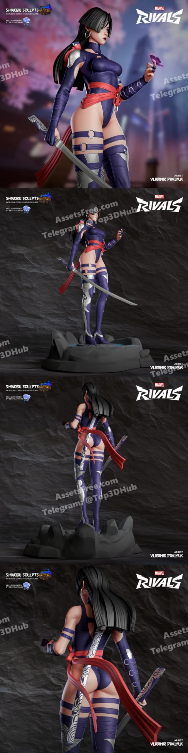 Shinobu Sculpts Psylocke
