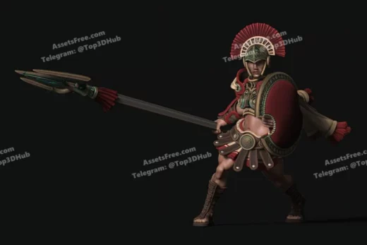 TheGoodBrick 25 09 Amazon Female Hero (On foot)