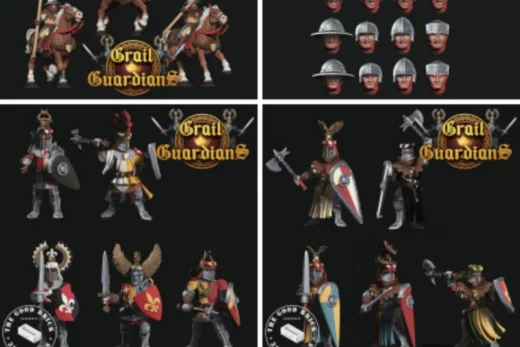 TheGoodBrick 25 10 Medieval Bretonn Foot Knights