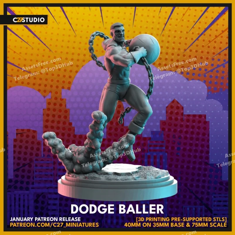 Thunderball – STL 3D Print Model | AssetsFree.com Thunderball