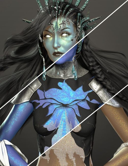 Twizted Luminous Veil Skins for Genesis