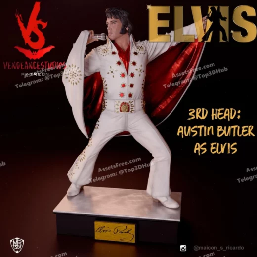 Vengeancestudios Elvis white jumpsuit