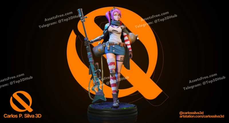 War Girl OK – STL 3D Print Model | AssetsFree.com War Girl OK