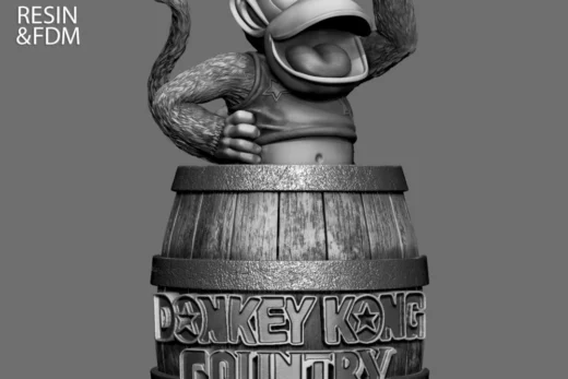 Wicked Diddy Kong Portrait Bust