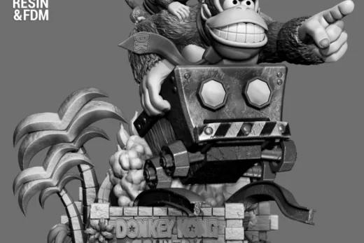Wicked Donkey Kong Country (Donkey and Diddy) Diorama
