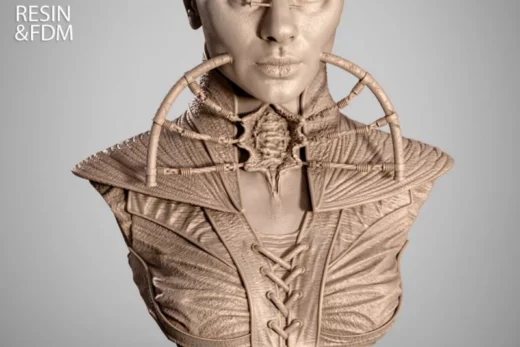 Wicked Female Cenobite Portrait Bust