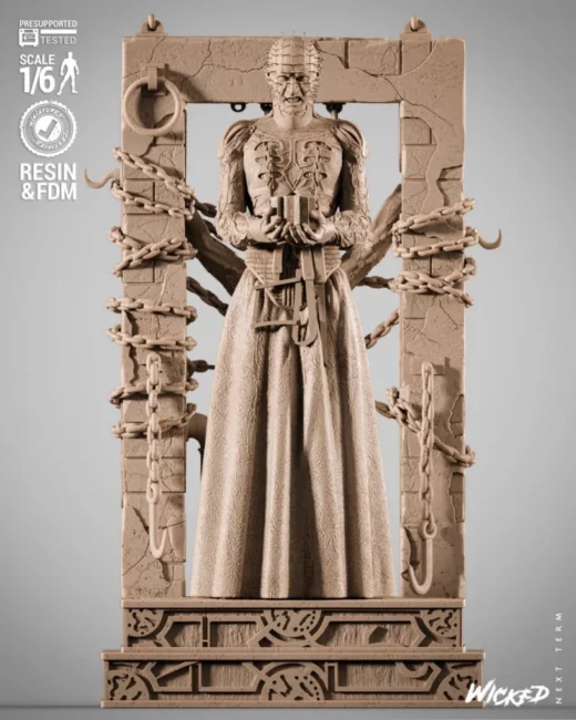Wicked Pinhead Sculpture