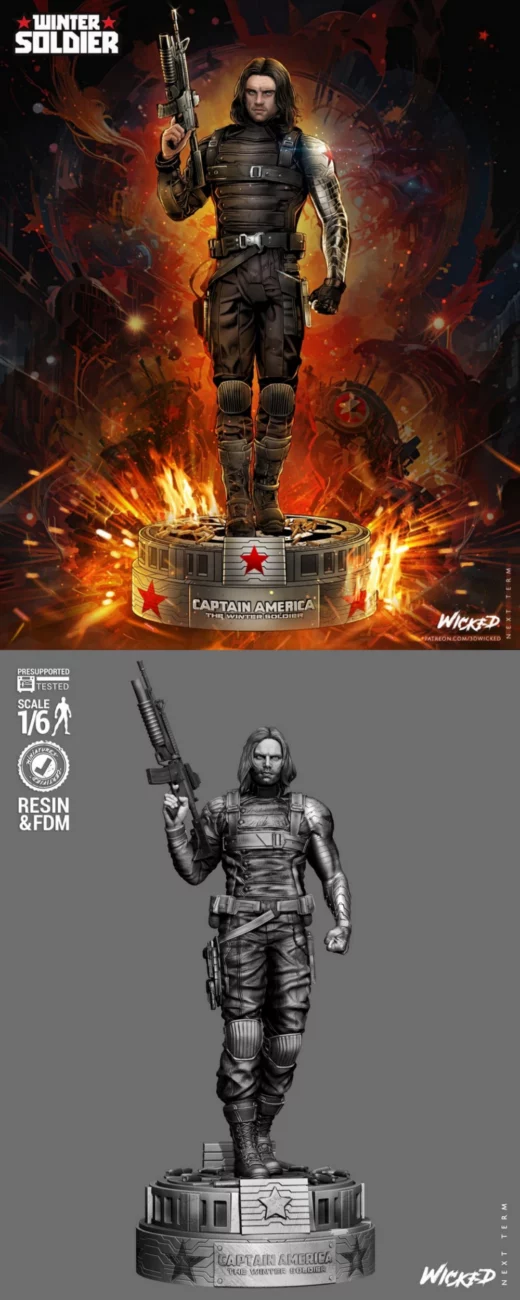 Wicked Winter Soldier 2025 Sculpture