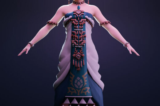 Zelda 02 For Genesis 8 and 8.1 Female