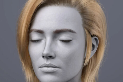 DForce FV Enigma Veil Hair for Genesis